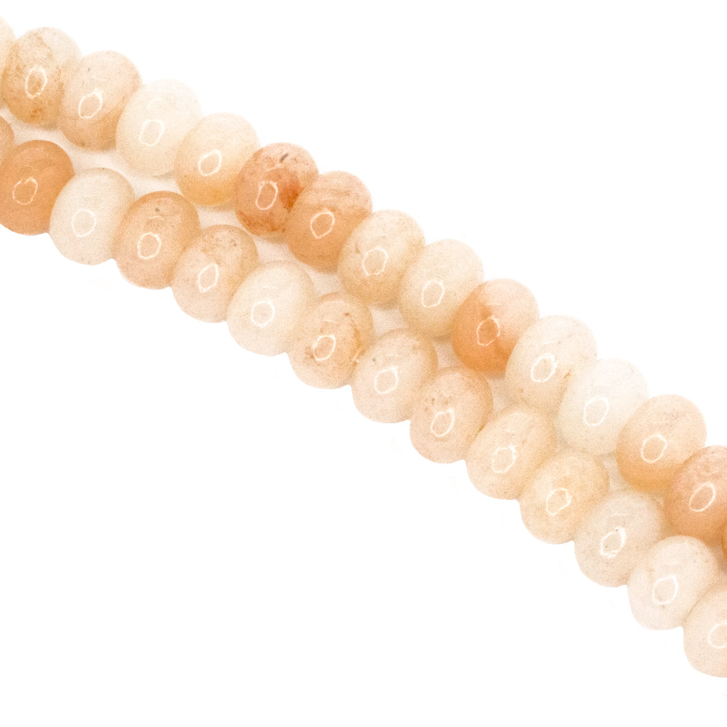Rondelle Semi-Precious Stone, 6mm x 4mm, 85 pcs per strand - Available in 20 Stones