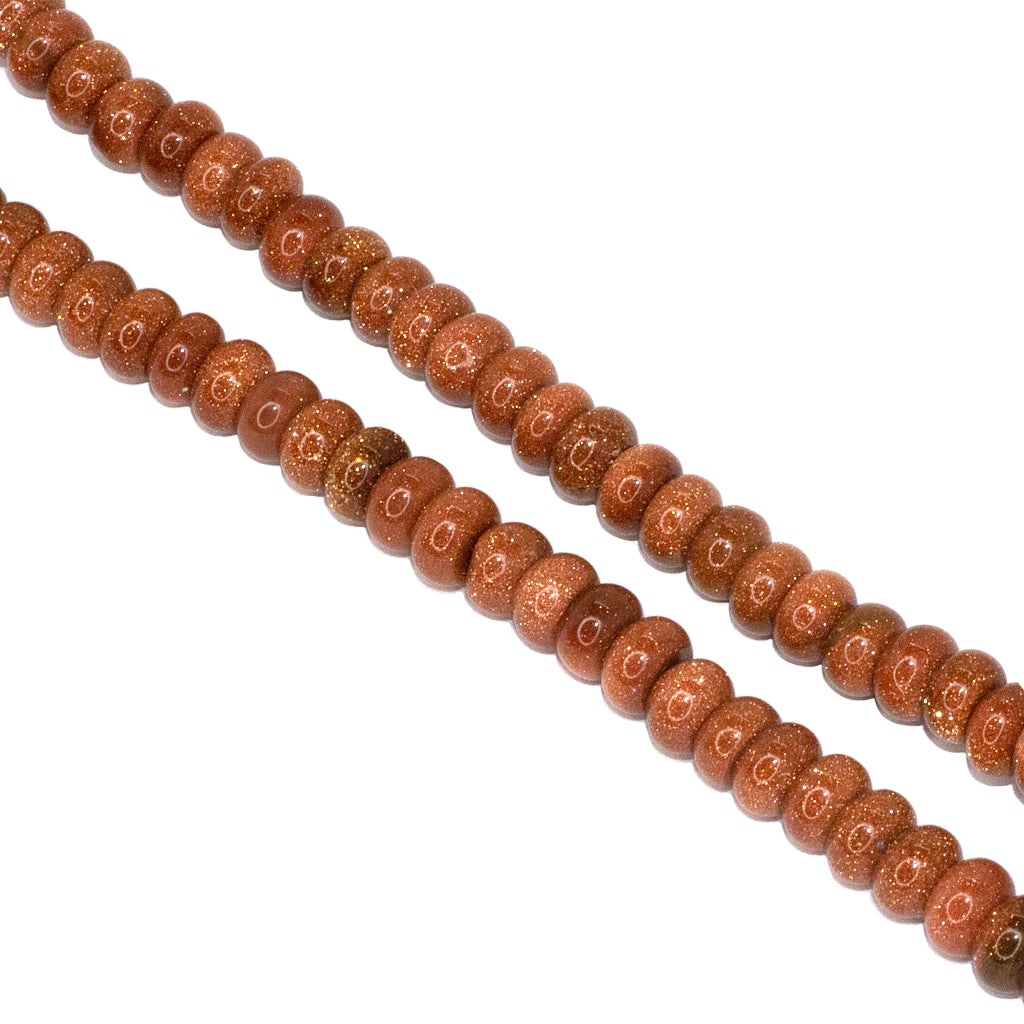 Rondelle Semi-Precious Stone, 6mm x 4mm, 85 pcs per strand - Available in 20 Stones