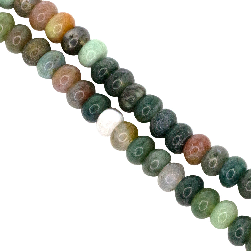 Rondelle Semi-Precious Stone, 6mm x 4mm, 85 pcs per strand - Available in 20 Stones