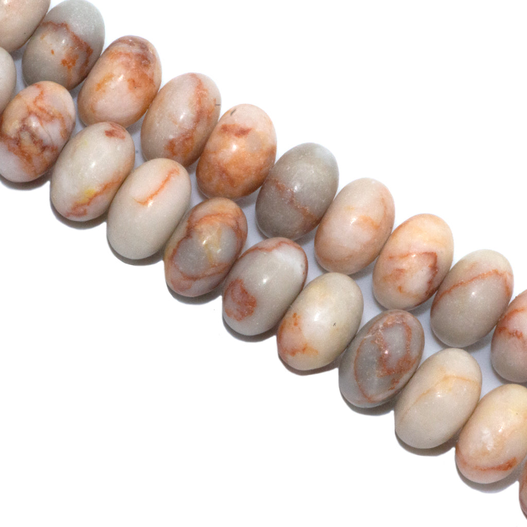 Rondelle Semi-Precious Stone, 8mm x 5mm, 70 pcs per strand - Available in 20 Stones