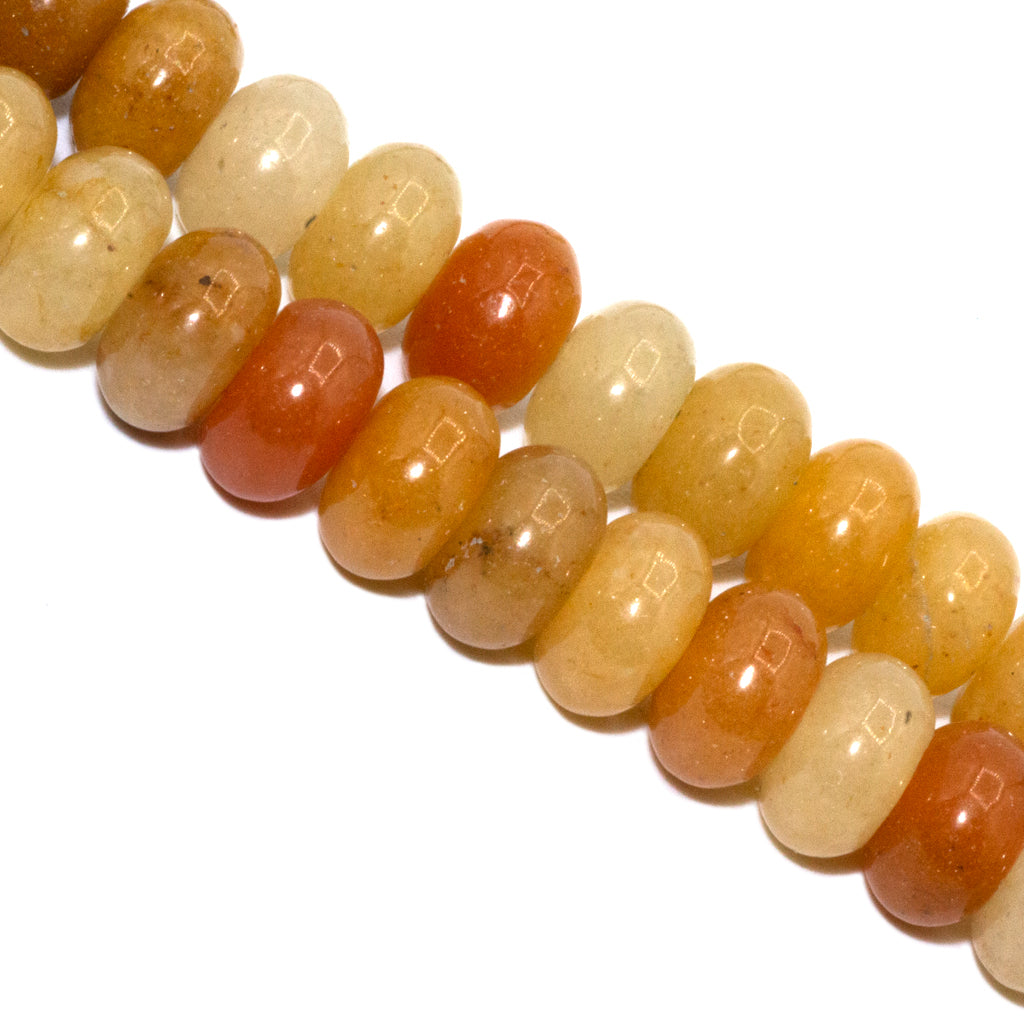 Rondelle Semi-Precious Stone, 8mm x 5mm, 70 pcs per strand - Available in 20 Stones