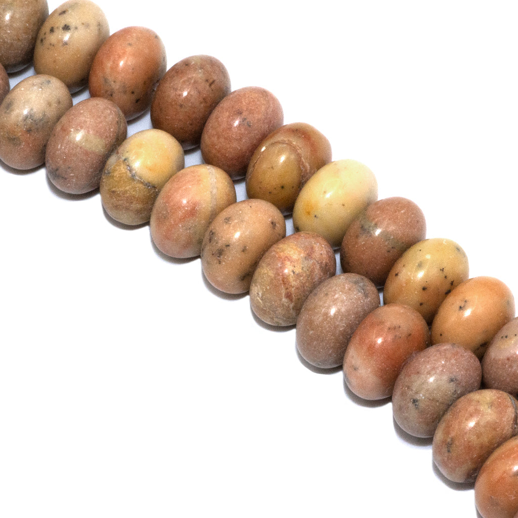 Rondelle Semi-Precious Stone, 8mm x 5mm, 70 pcs per strand - Available in 20 Stones