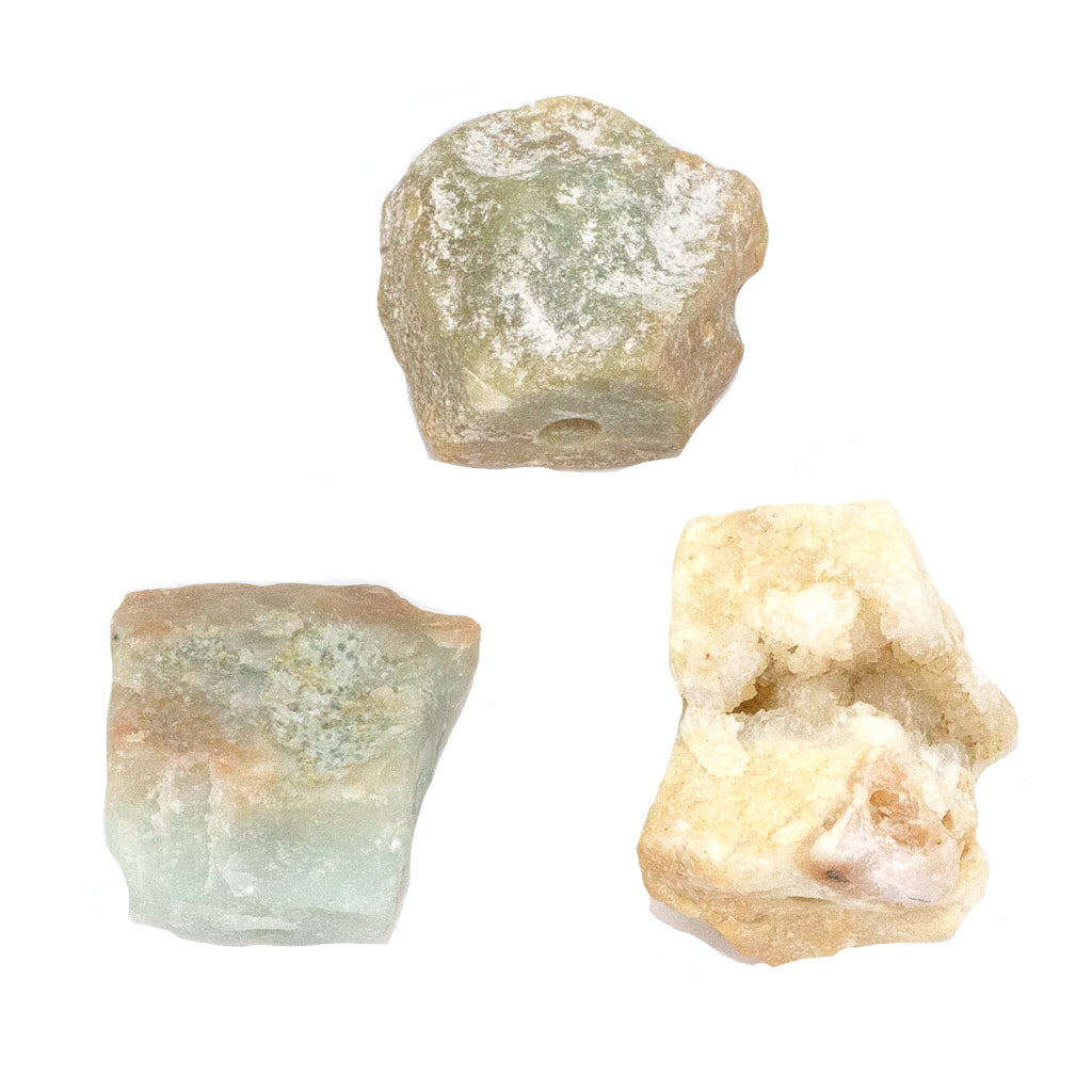 Natural Raw Nugget, Available in Various Semi-Precious Stones