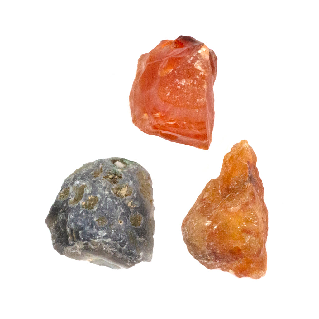 Natural Raw Nugget, Available in Various Semi-Precious Stones