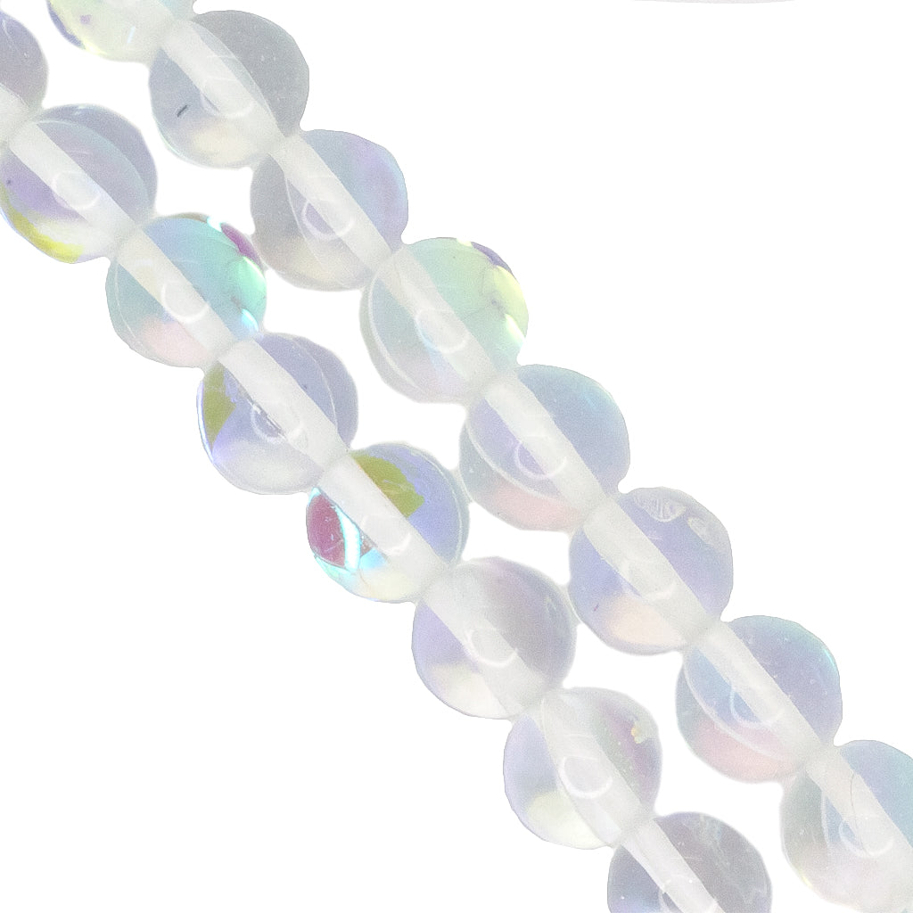 Synthetic Mystic Aura Quartz, 10mm, 38 pcs per strand, Available in 9 Colours