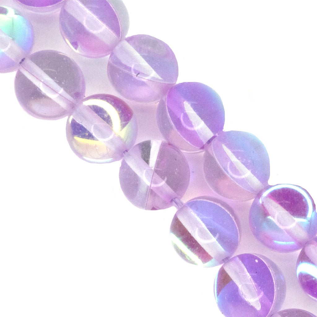 Synthetic Mystic Aura Quartz, 10mm, 38 pcs per strand, Available in 9 Colours