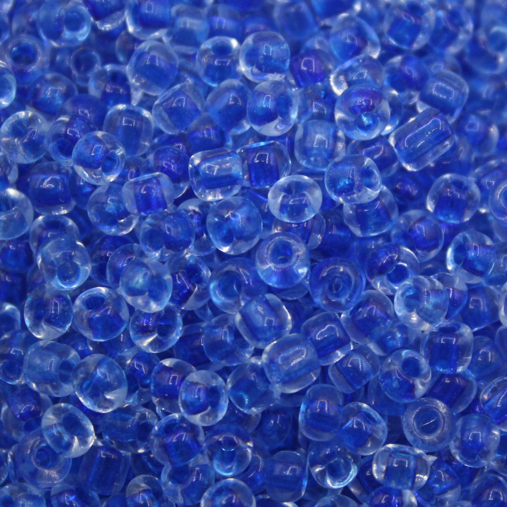 Seed Bead Bulk Bags - 8/0 - Blue  Colorlined - 449g/13,000pcs