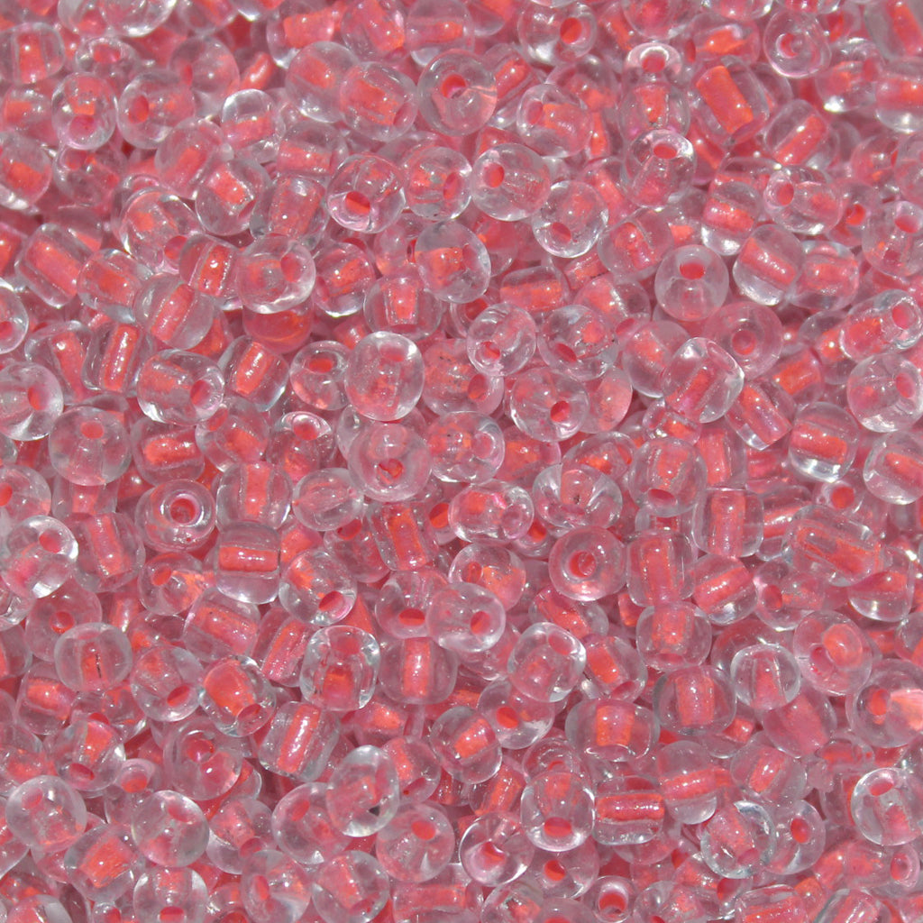 Seed Bead Bulk Bags - 6/0 - Coral Colorlined - 447g/6,000pcs