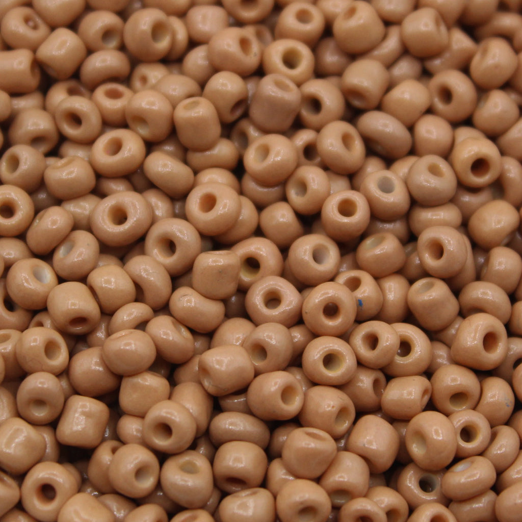 Seed Bead Bulk Bags - 8/0 - Dark Peach Opaque - 449g/13,000pcs