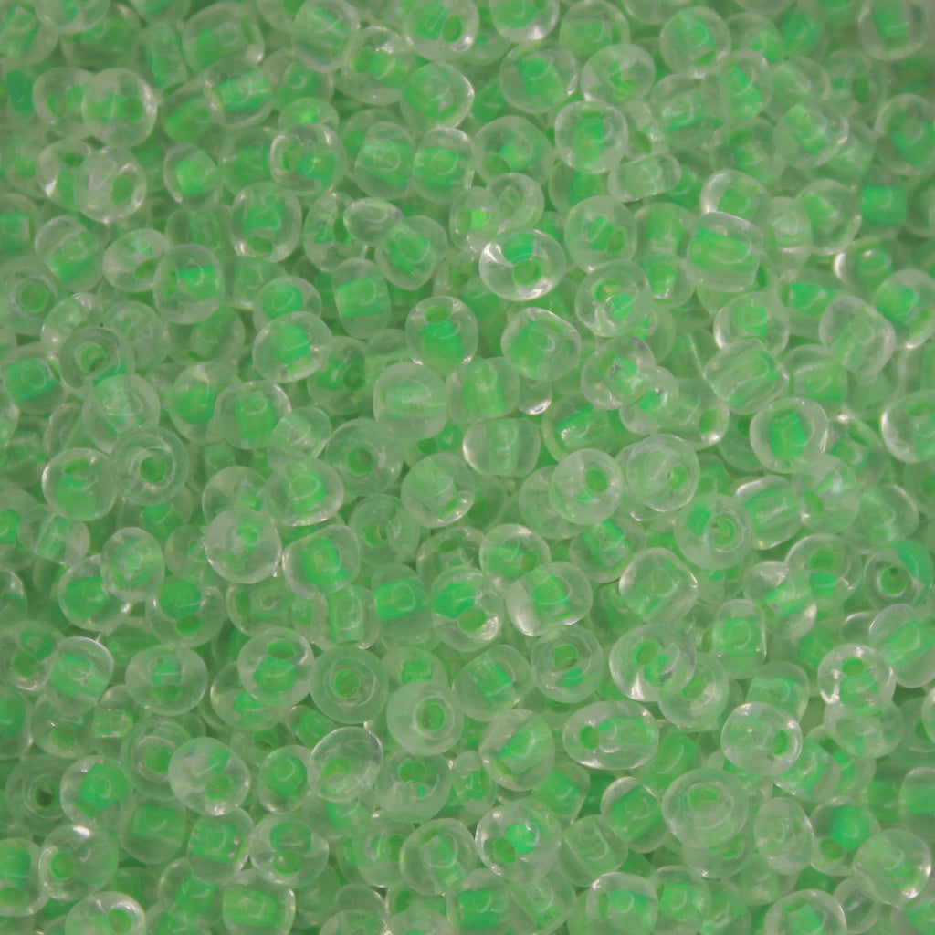 Seed Bead Bulk Bags - 6/0 - Sea Green Colorlined - 447g/6,000pcs