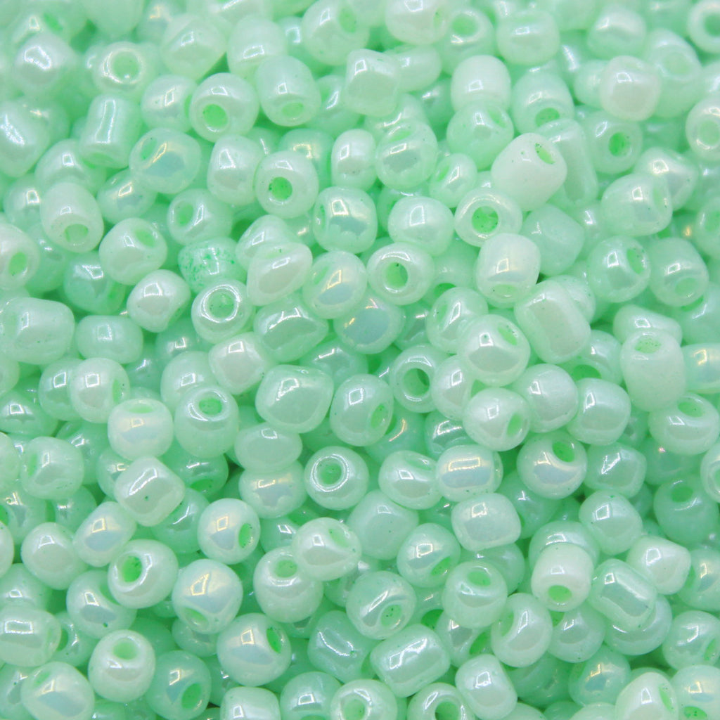 Seed Bead Bulk Bags - 6/0 - Tea Green Ceylon - 447g/6,000pcs