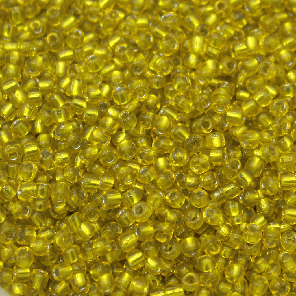 Seed Bead Bulk Bags - 8/0 - Light Yellow Silver Lined - 449g/13,000pcs