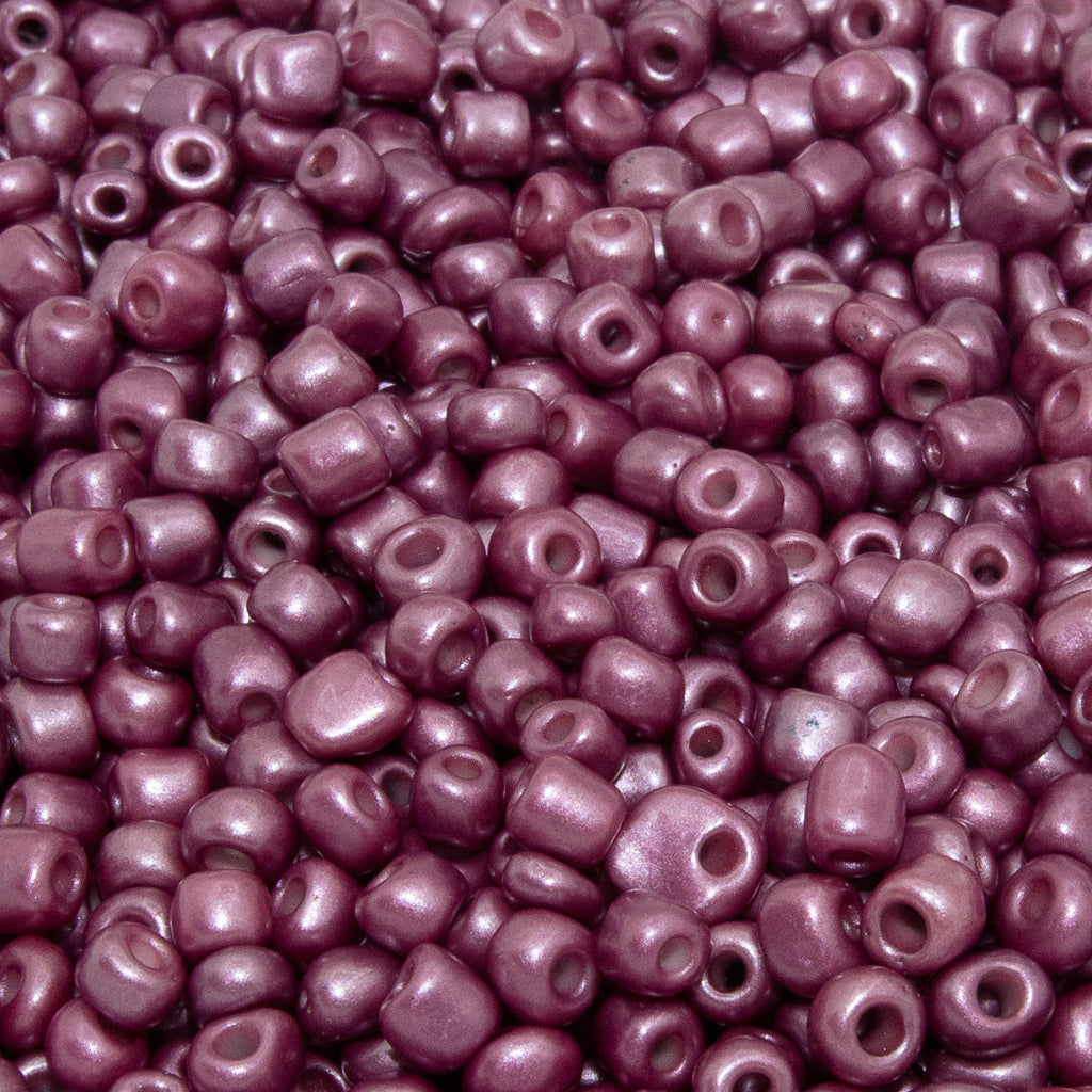 Seed Bead Bulk Bags - 6/0 -  Pastel Cranberry - 447g/6,000pcs