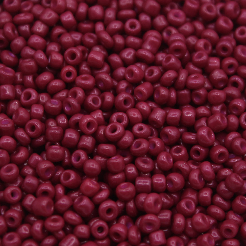 Seed Bead Bulk Bags - 8/0 - Raspberry Opaque - 449g/13,000pcs