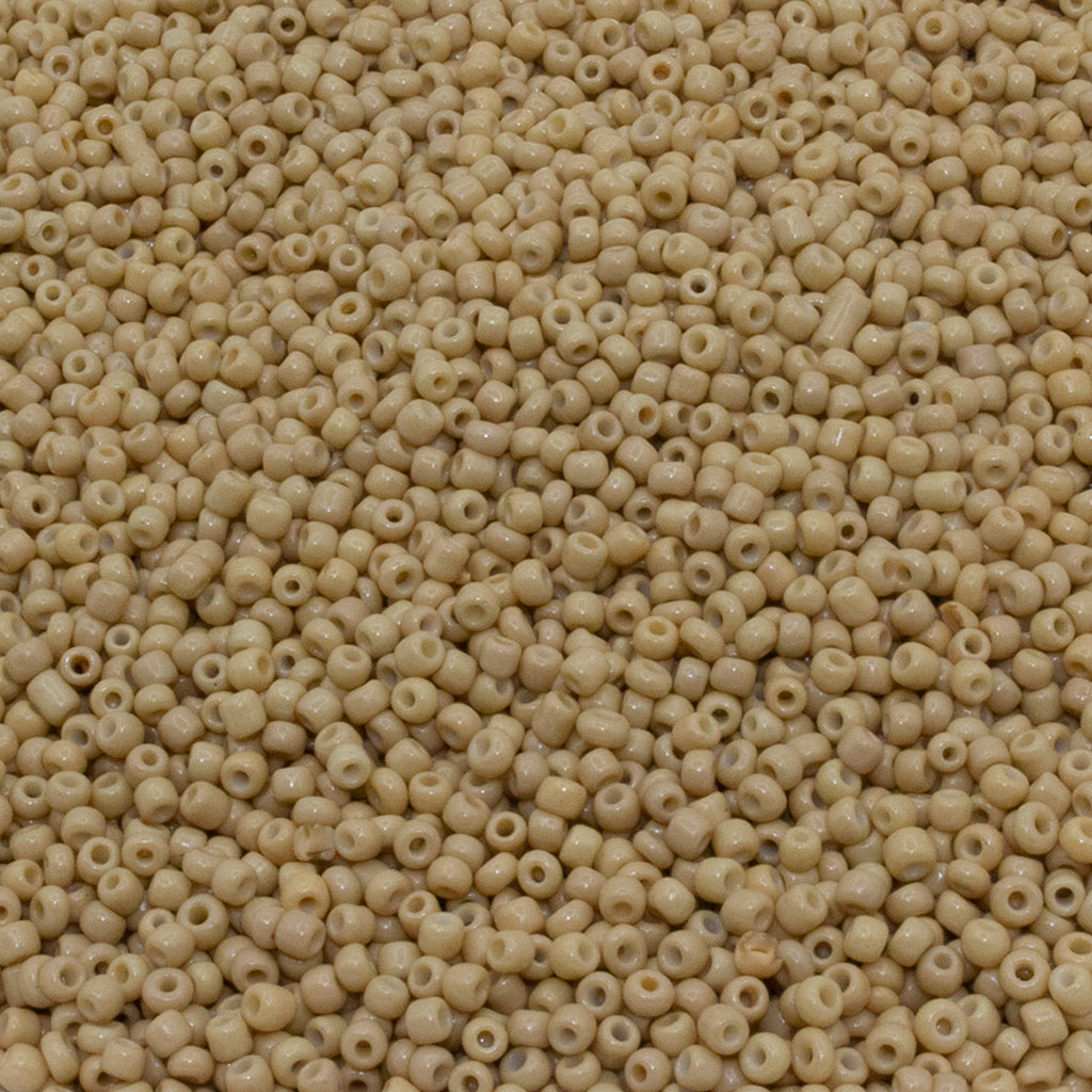 Seed Bead Bulk Bags - 8/0 - Tan Opaque - 449g/13,000pcs