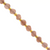 Dice Gemstones with Gold Spacer Bead, 6mm, Available in Various Gemstones