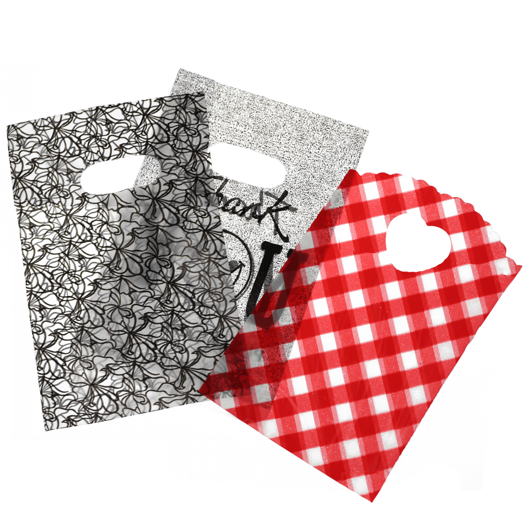 Tools, Shopping Bags, Plastic, Varies in Colour, 18cm x 13cm, Sold per package of 100