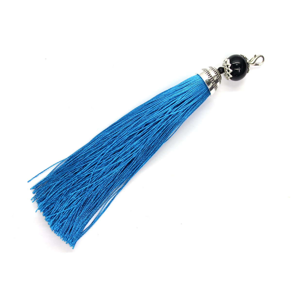 Tassels, Silk Fringe thread with Lobster Clasp, 6 inch, 1pc, Available in 13 colors