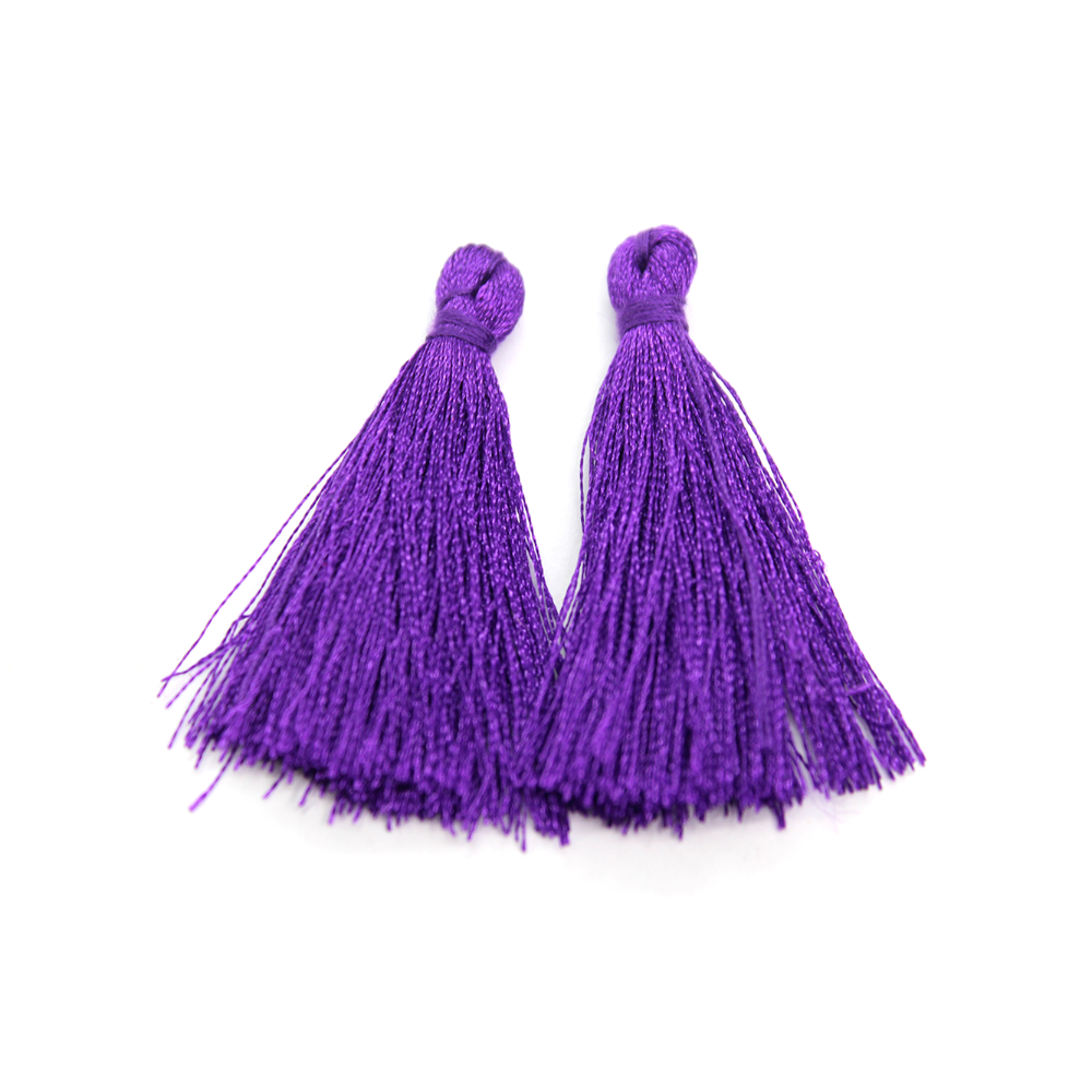 Tassels, Silk Thread, 2 inch, 5pcs, Available in 9 colors