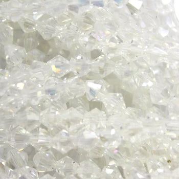 Glass Crystal Beads, Bicone, 8mm x 6mm, Approx 35 pcs per strand, Available in Multiple Colours