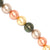 Shell Pearls, Assorted Colours, 16mm - 1mm (hole), 22 pcs per strand