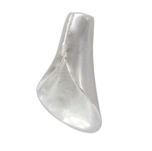 Bead Cone, Sterling Silver, 15mmL x 7mmW - 2pcs