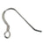 Earring, Sterling Silver, Shepherds Hook - 21mm x 12mm - 1 pair