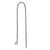 Earrings, Ear Wire w/ Diamond Cut Link, Sterling Silver, 79mm L, 1 pair