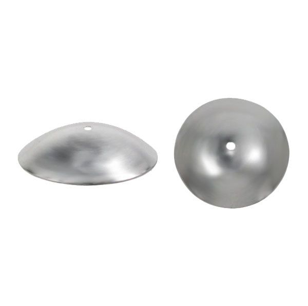 Bead Cap, Sterling Silver, 10mm Diameter - 2pc