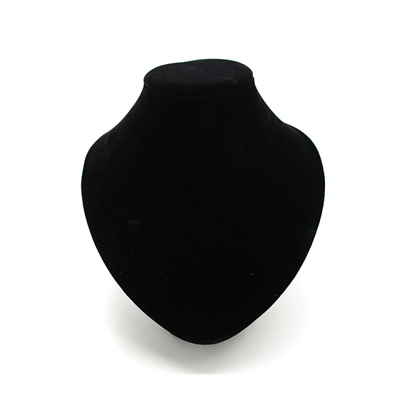 Black velvet necklace display stand discount