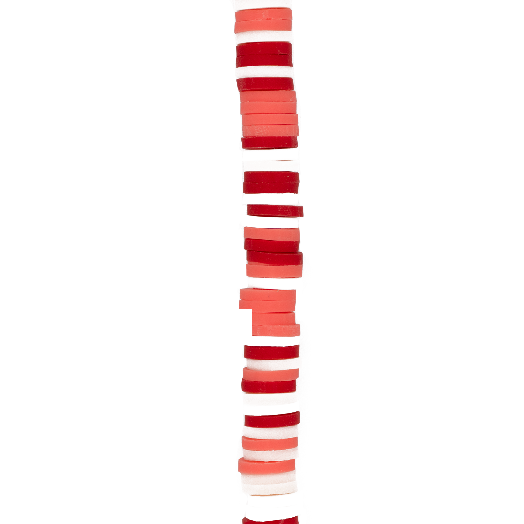 Heishi Beads, Flat Disk Polymer Clay Beads, 6mm, Available in Multiple Colours