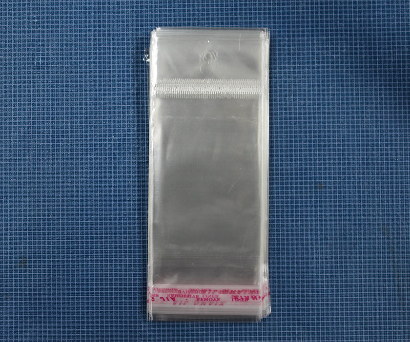 Tools, Transparent Bags, Plastic, 14cm x 6.0cm, Sold per package of 100