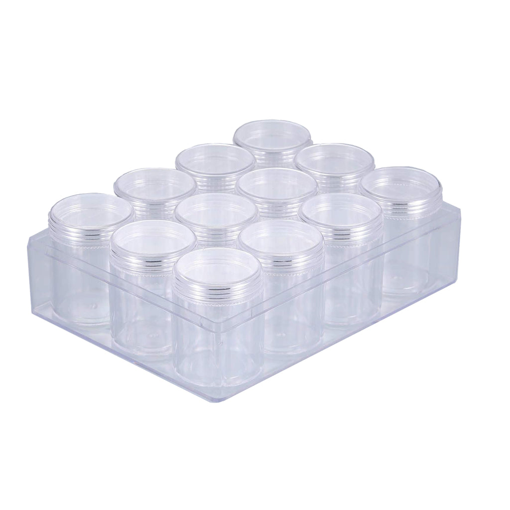 Tools, Plastic Bead Organizer Container, 16cm x 12cm,( inside 12 mini containers with lid),1 pc