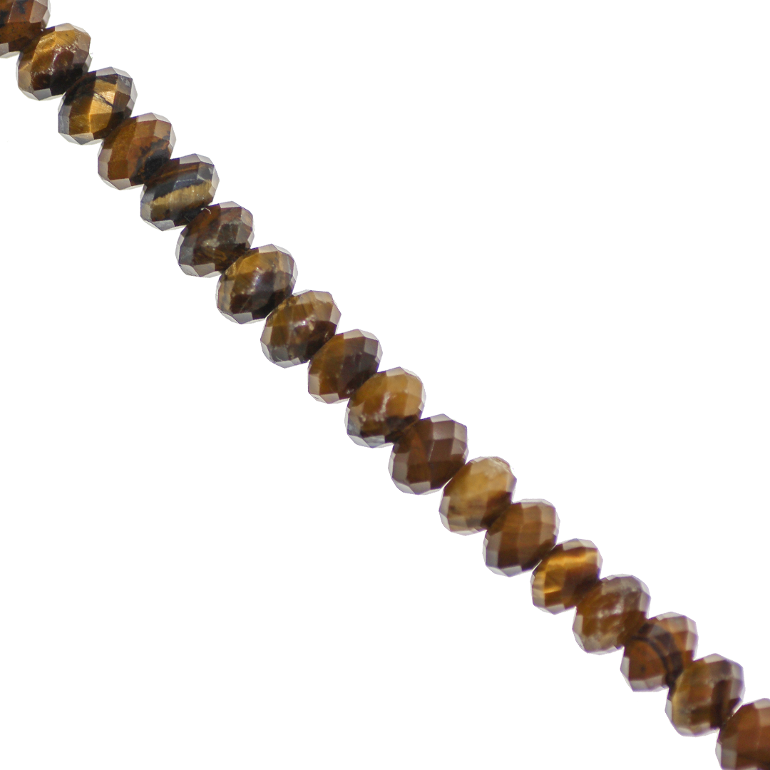 Rondelle Semi-Precious Stone, Faceted, 5mm x 3mm, Approx 105 pcs per strand - Available in Multiple Gemstones