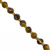Dice Gemstones with Gold Spacer Bead, 6mm, Available in Various Gemstones