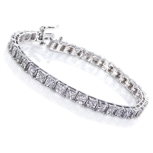 Luxury Tennis Bracelet 【3mm / SILVER】 Luxury Tennis Bracelet 【3mm / SILVER】 | Glitter