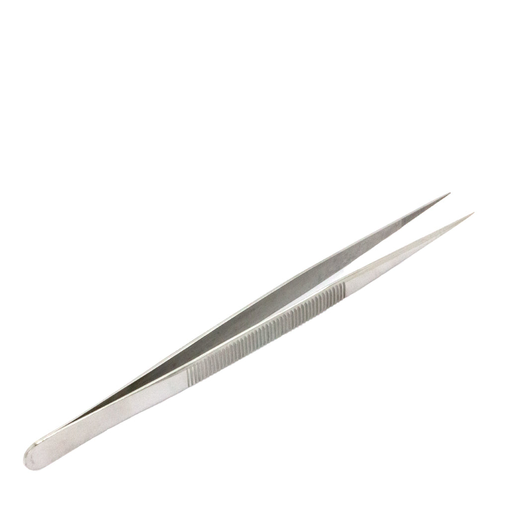 Tweezers, Fine Point, Stainless Steel, 6.5 inches - 1pc