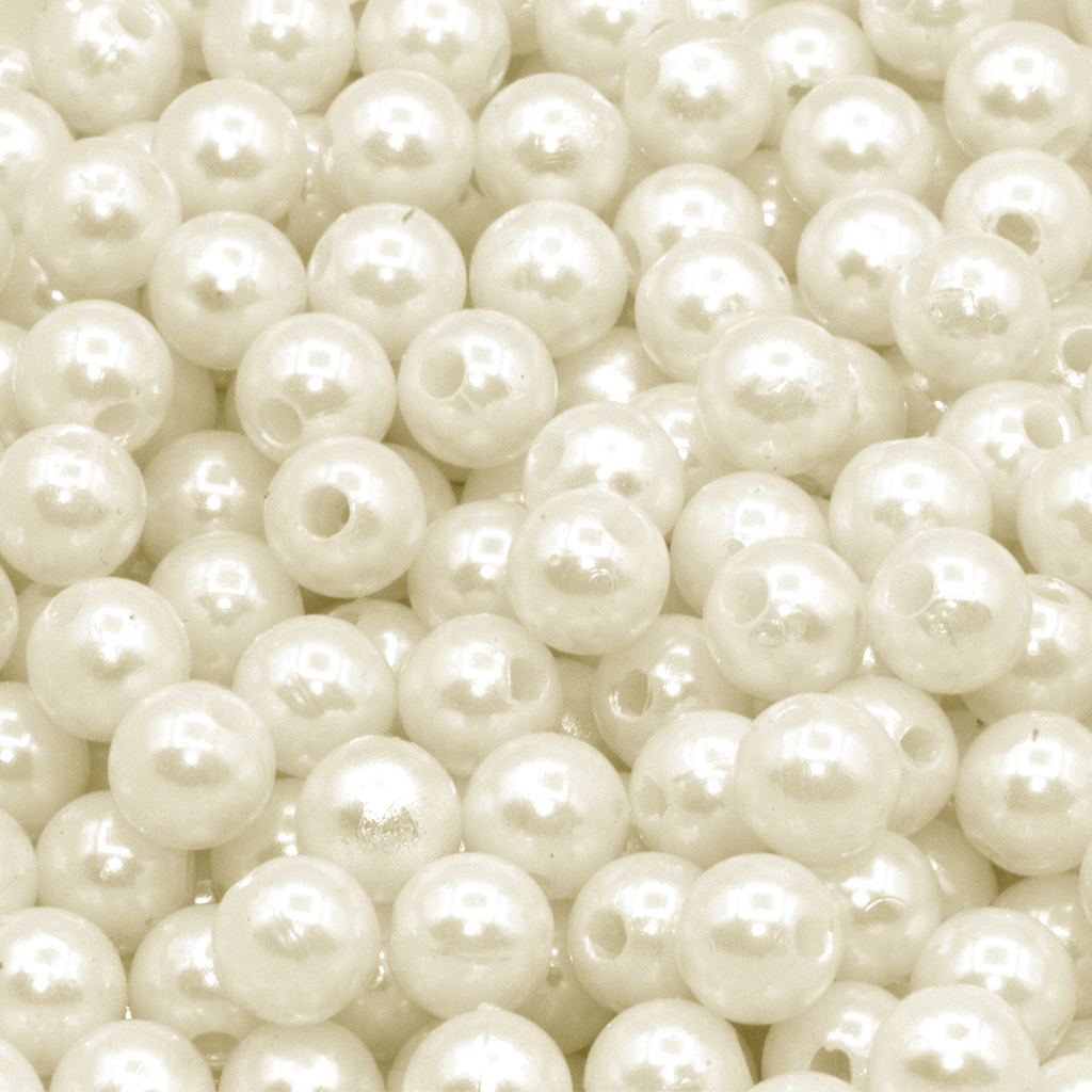 Plastic Pearl Bead Bulk Bag - Pearl Beads - Available in Multiple Colo -  Butterfly Beads and Jewllery