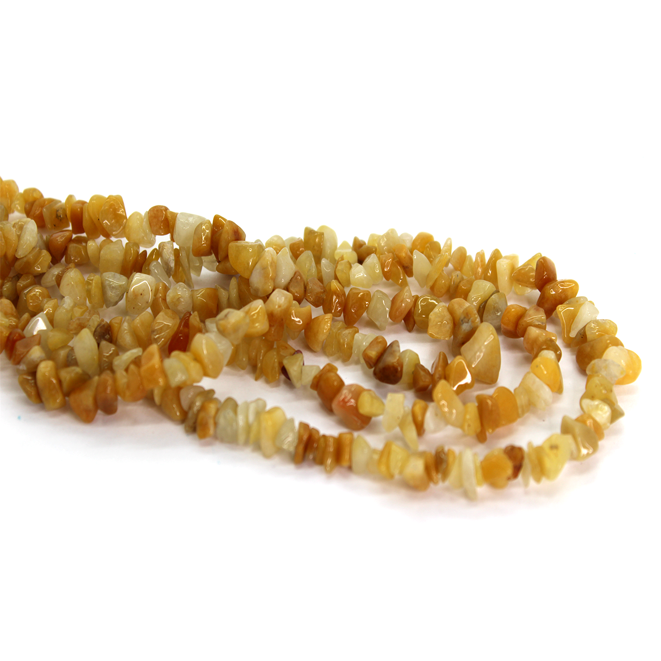 Chipped Jade, Semi-Precious Stone, Approx. 300 pcs, Available in Yellow or Yellow & Orange Mix Jade
